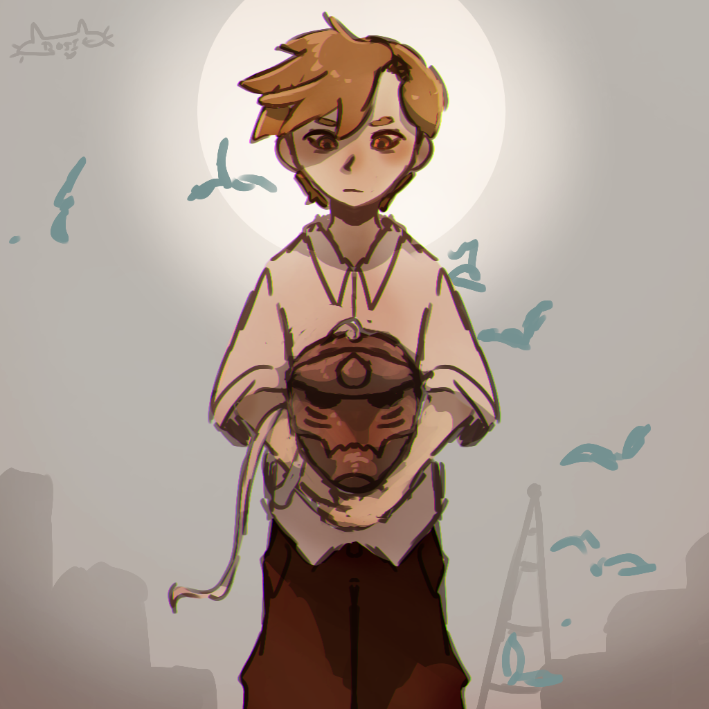 An artwork of Alphonse Elric from Fullmetal Alchemist